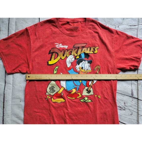 Duck Tales Shirt Mens Medium Red Scrooge McDuck Graphic Disney - Picture 5 of 7